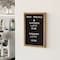 Flash Furniture 12x17 Torched Wood Frame Letter Board-Black Felt HGWA-FB1217-TORCH-GG - alternate 8